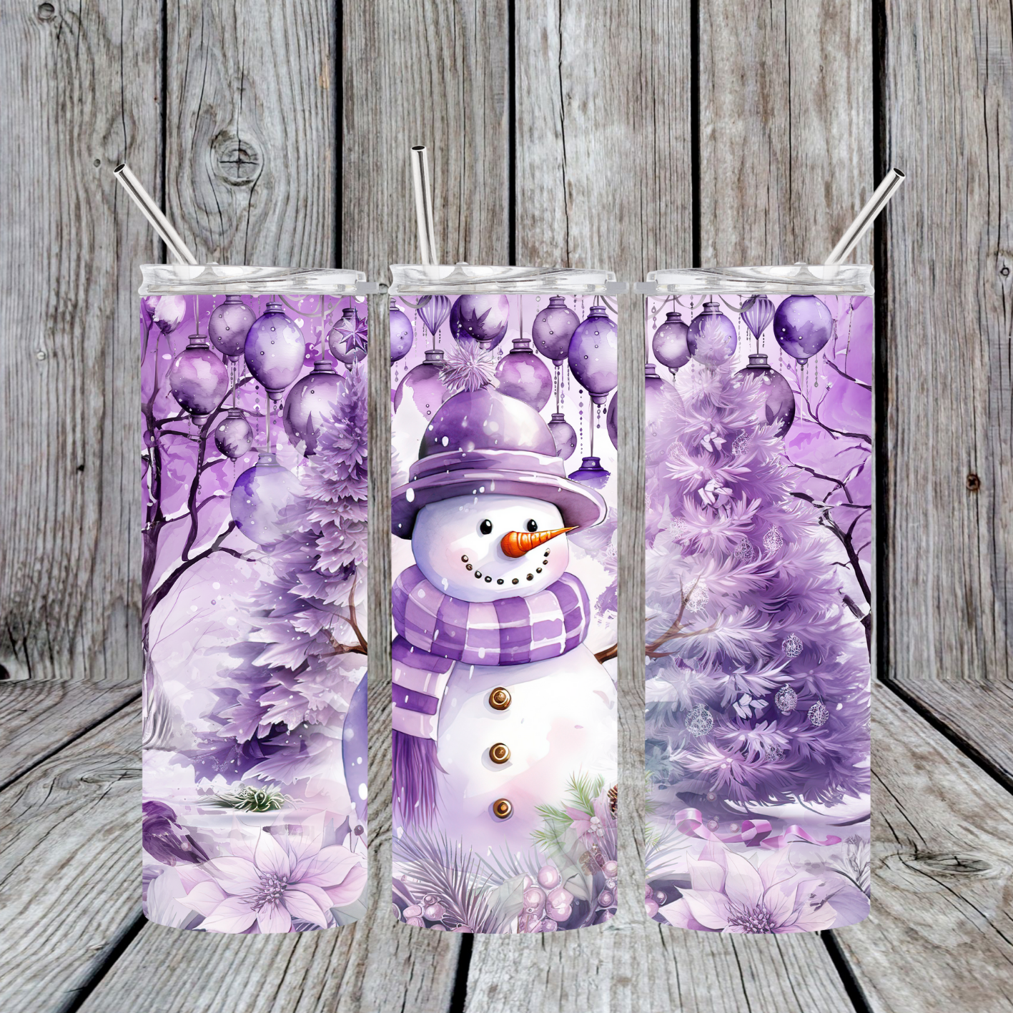 Purple Snowman