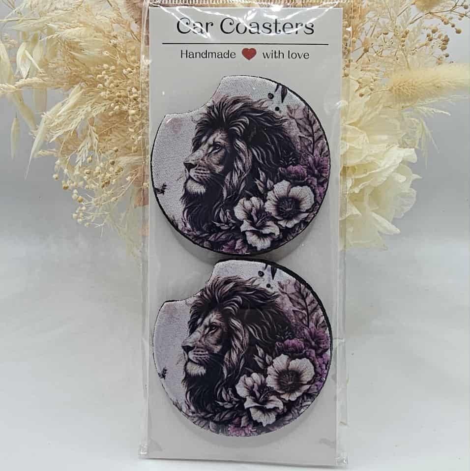 Lion Car Coasters
