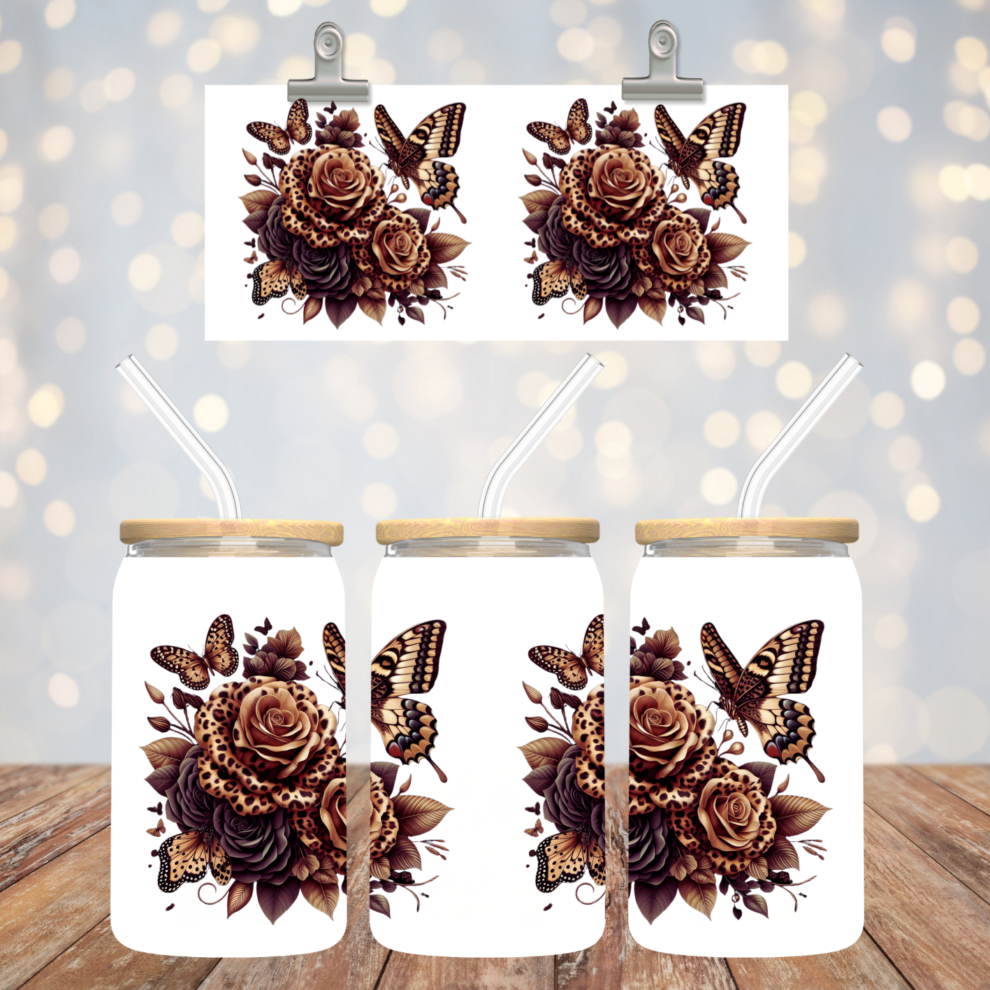 Leopard Print Roses