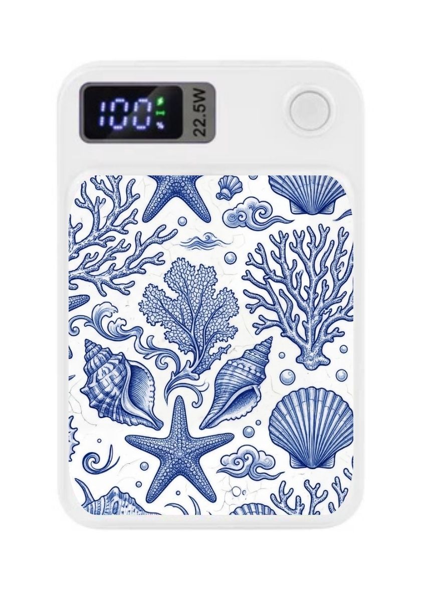 MagSafe Power Bank Charger - Blue Shells