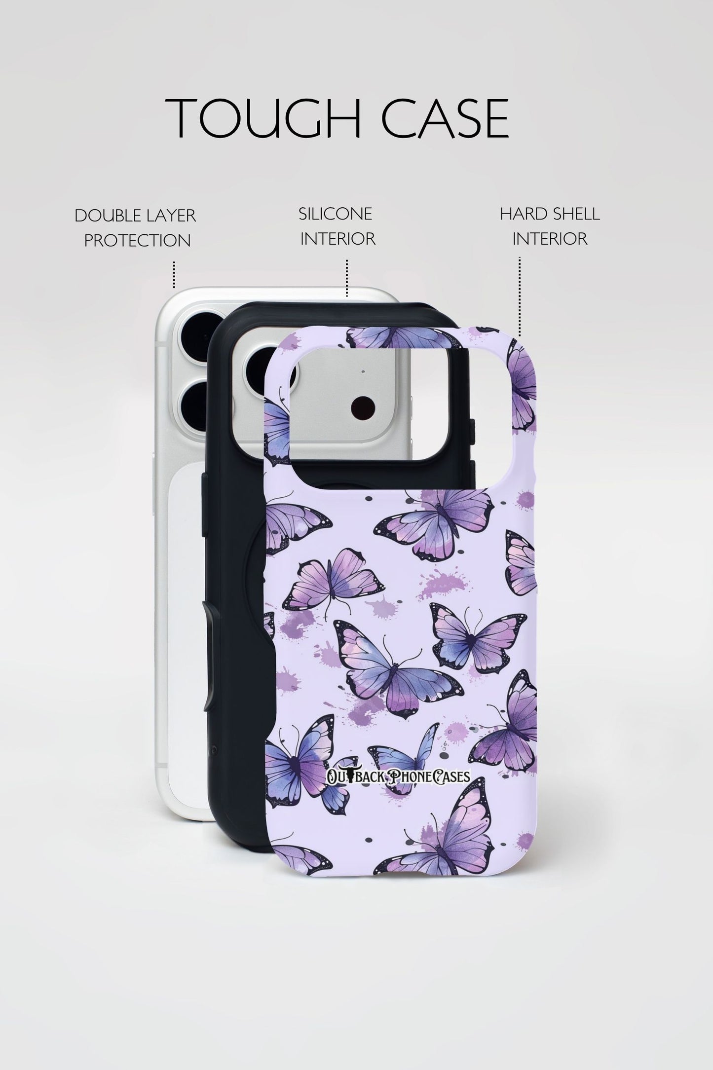 MagSafe Dual Layer Phone Case - Butterfly