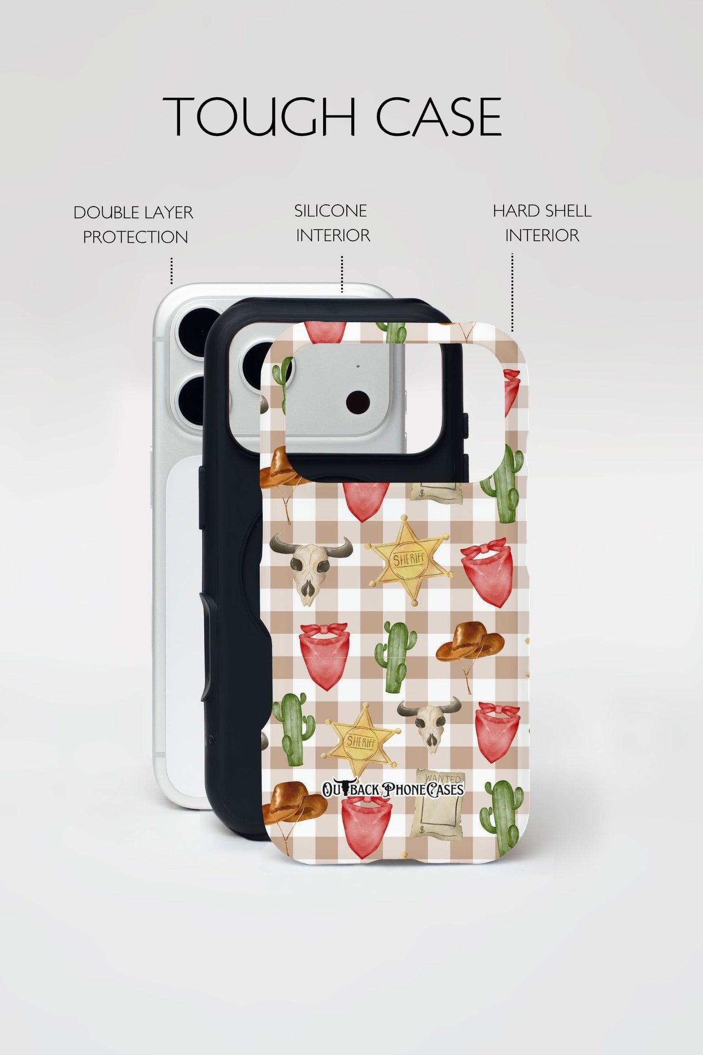 MagSafe Dual Layer Phone Case - Checkered Country