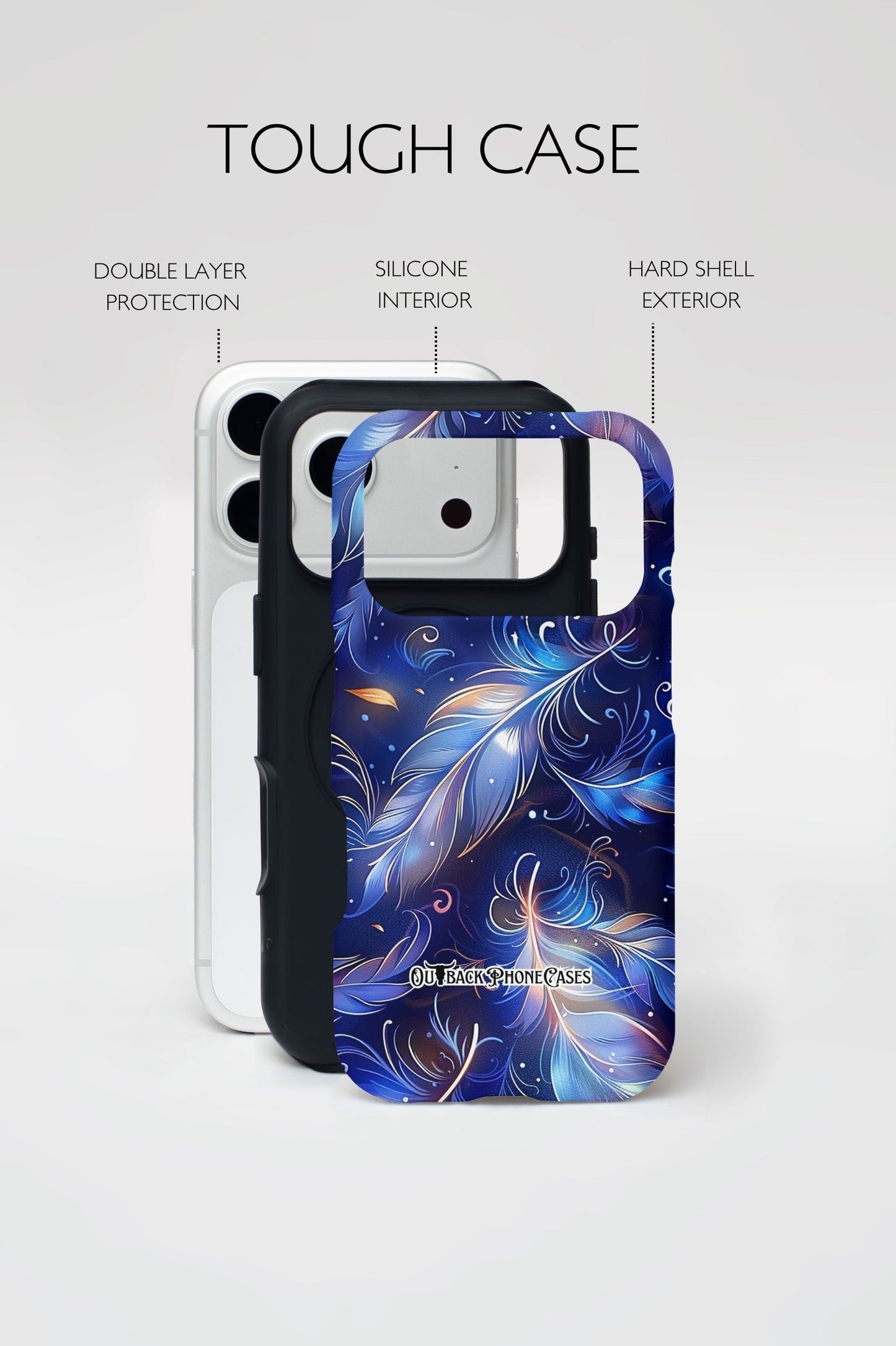 MagSafe Dual Layer Phone Case - Feathers