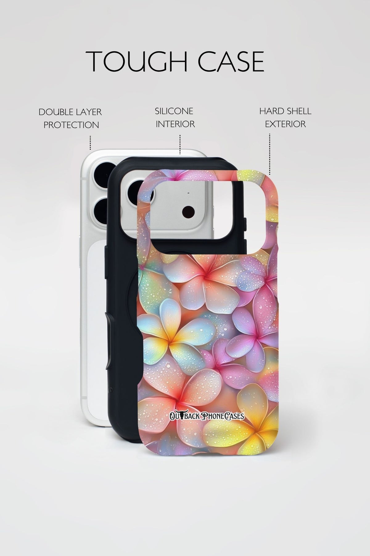 MagSafe Dual Layer Phone Case - Frangipanni