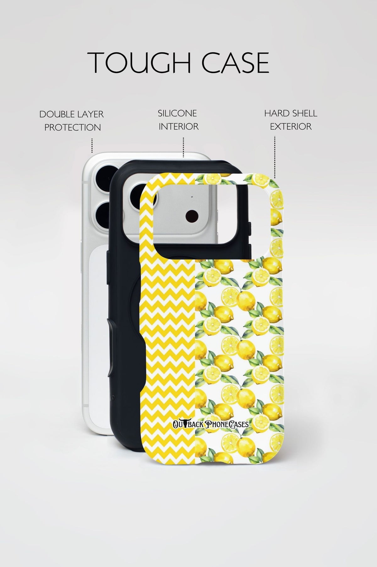 MagSafe Dual Layer Phone Case - Lemons