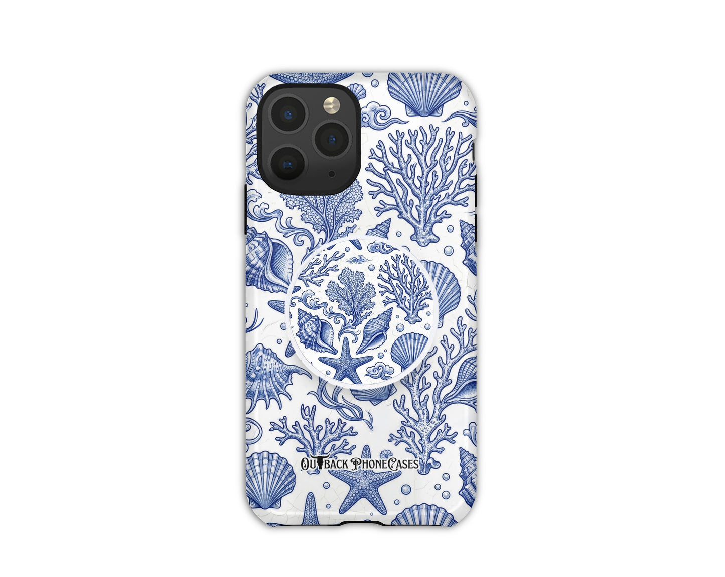 MagSafe Phone Grip - Blue Shells
