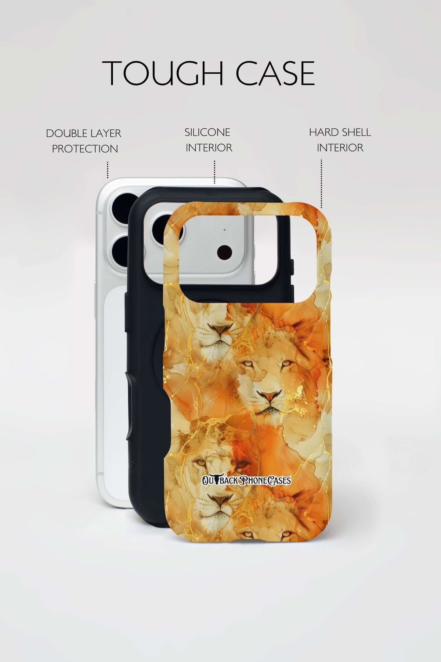 MagSafe Dual Layer Phone Case - Lions