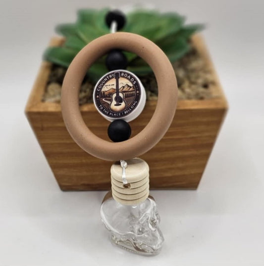 Skull Oil Diffuser - Country Roads Brown