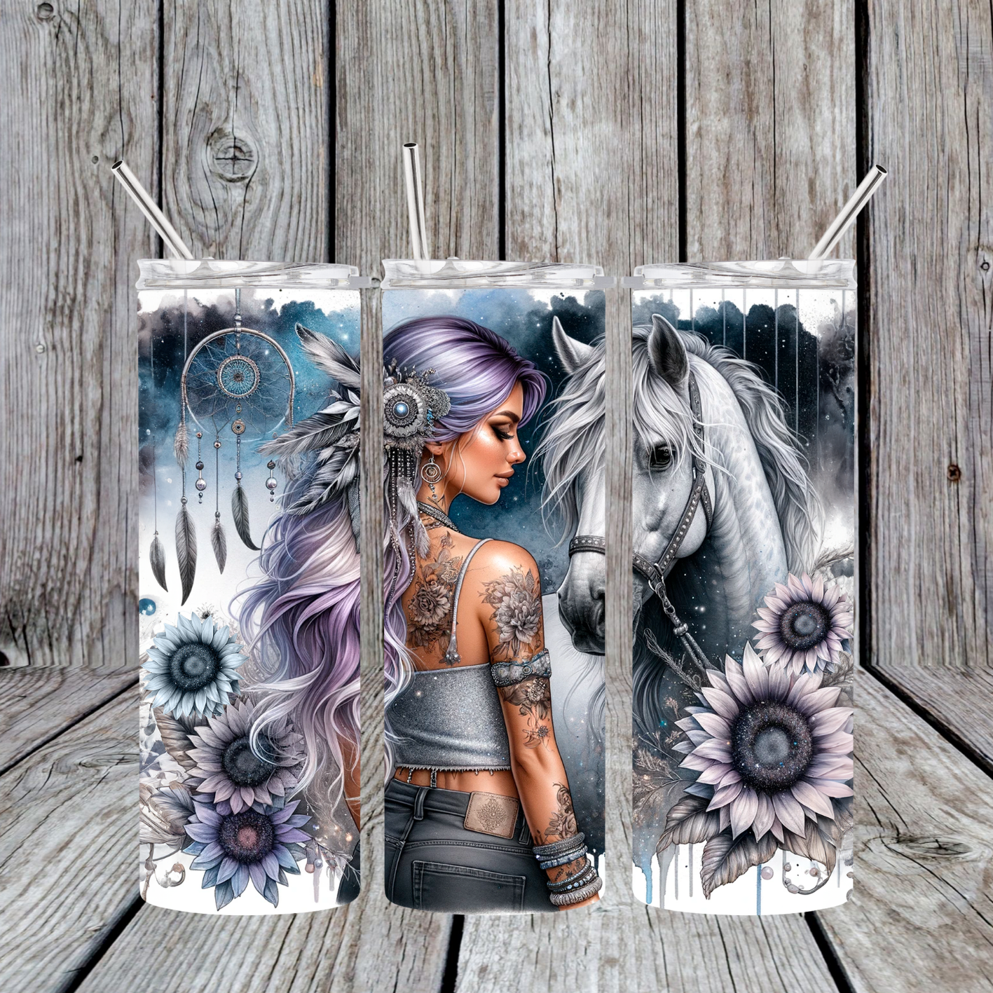 Tattoo Girl & Horse