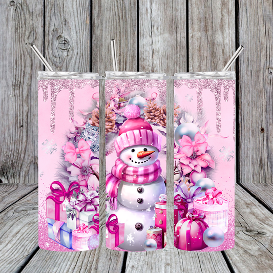 Pink Snowman