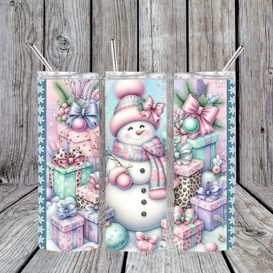 Purple/Green Snowman