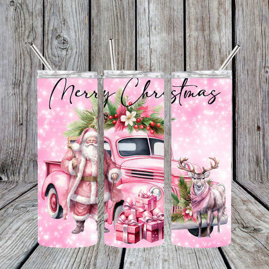 Merry Christmas - Pink truck