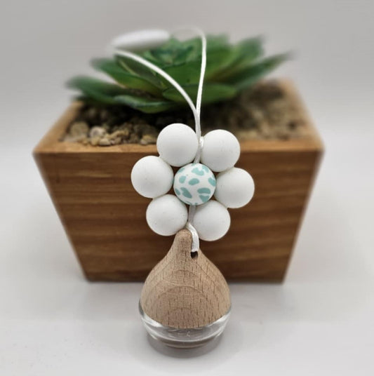 white Flower Oil Diffuser - Blue Leopard Centre