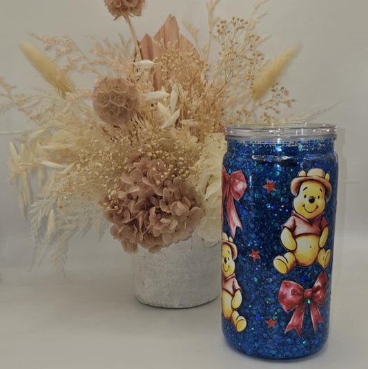 Pooh & Bows 16oz Acrylic Snow Globe