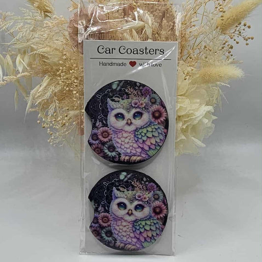 Owl Car Coasters