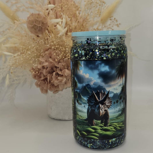 Dinosaur 16oz Acrylic Snow Globe