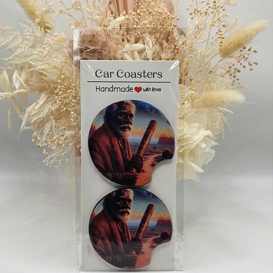 Indigenous Man #2 Car Coasters