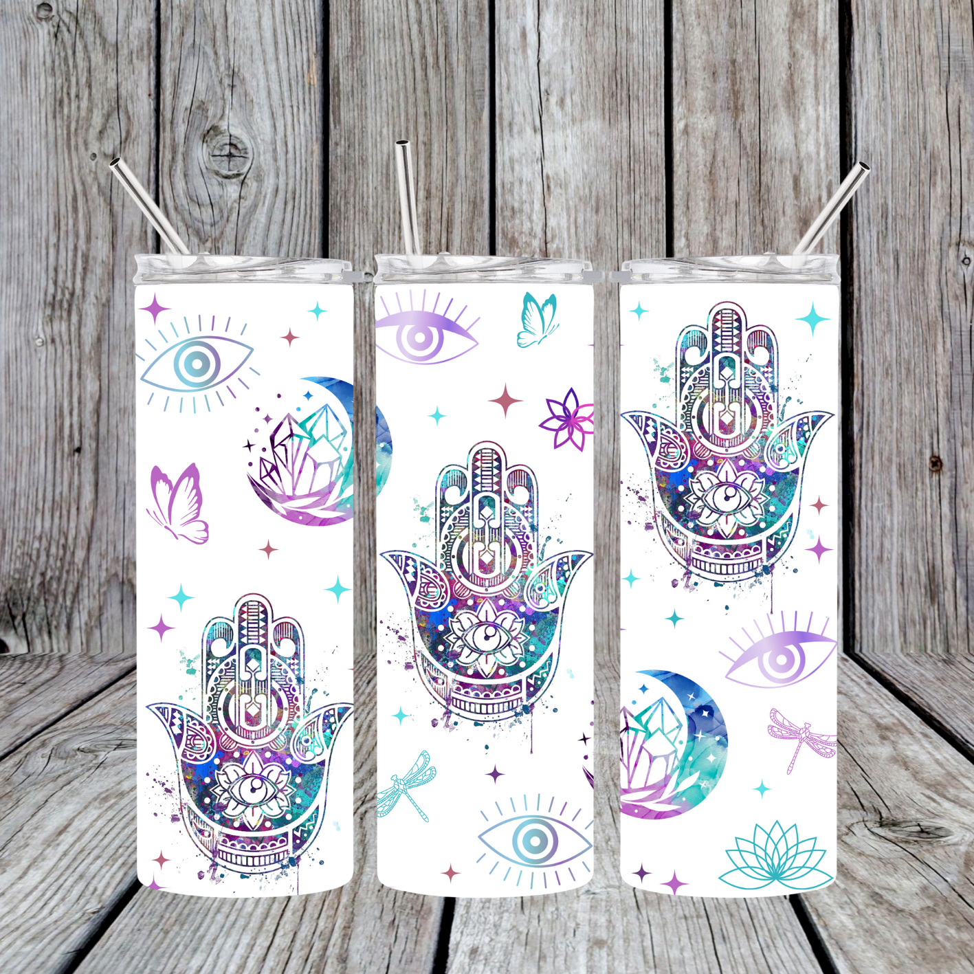 Hamsa Hand & Moon