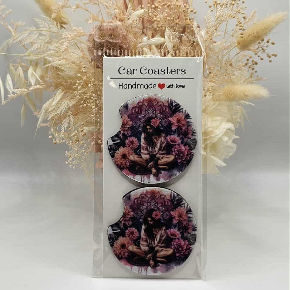 Boho #1 Car Coasters