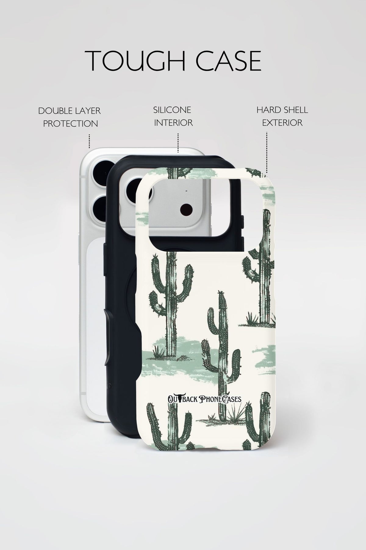 MagSafe Dual Layer Phone Case - Cactus