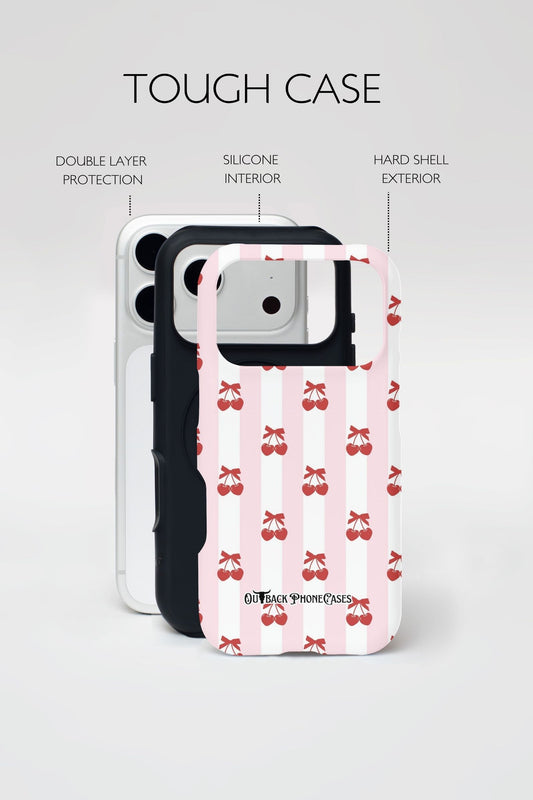 MagSafe Dual Layer Phone Case - Cherry Bows