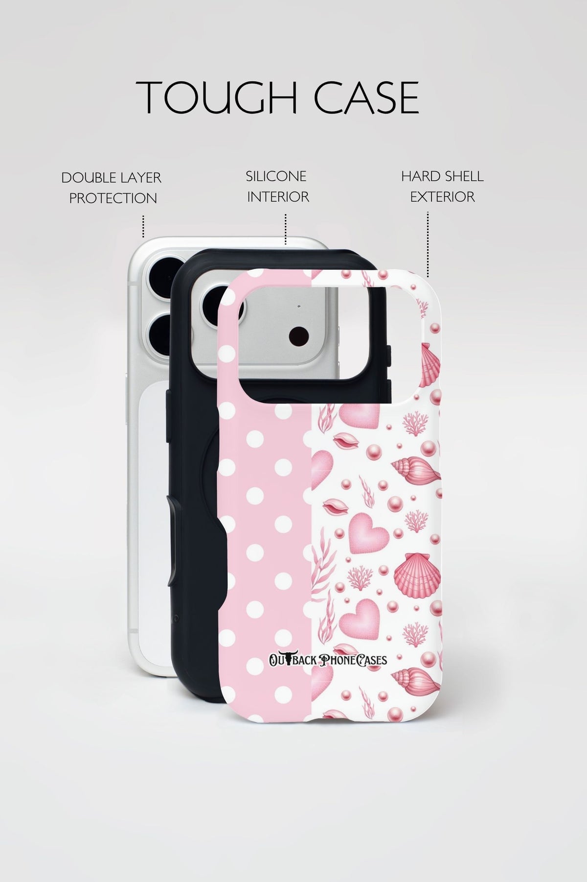 MagSafe Dual Layer Phone Case - Dotty Shells