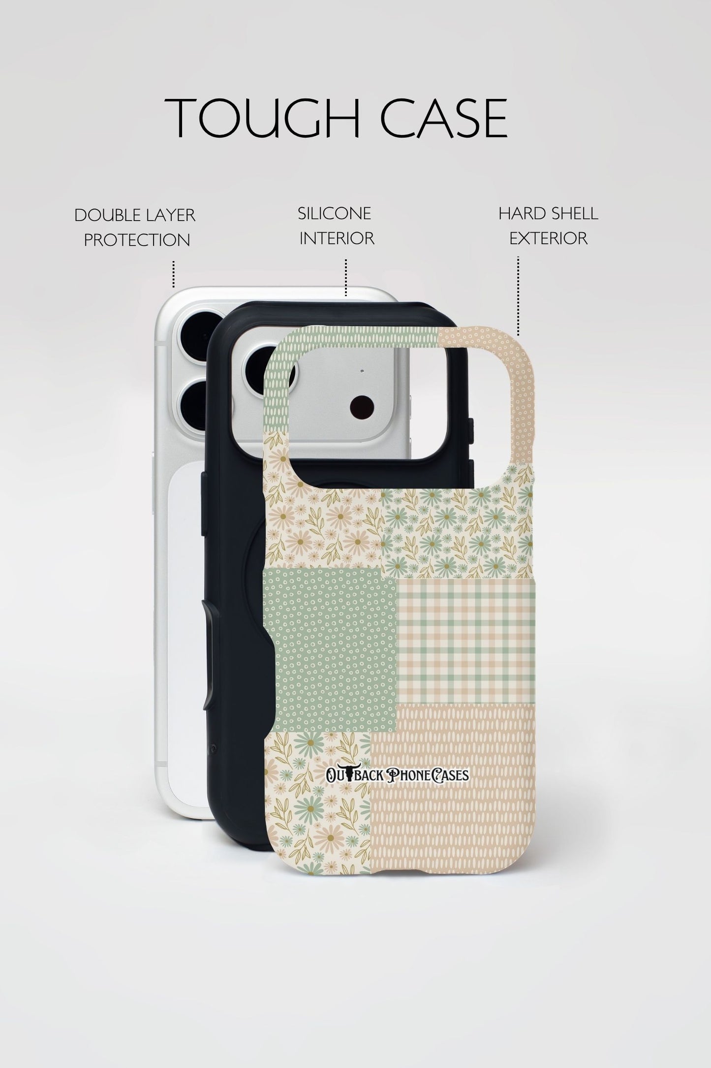 MagSafe Dual Layer Phone Case - Patchwork