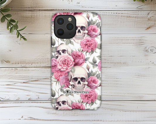 Phone Case Outer Shell - Skulls N Roses