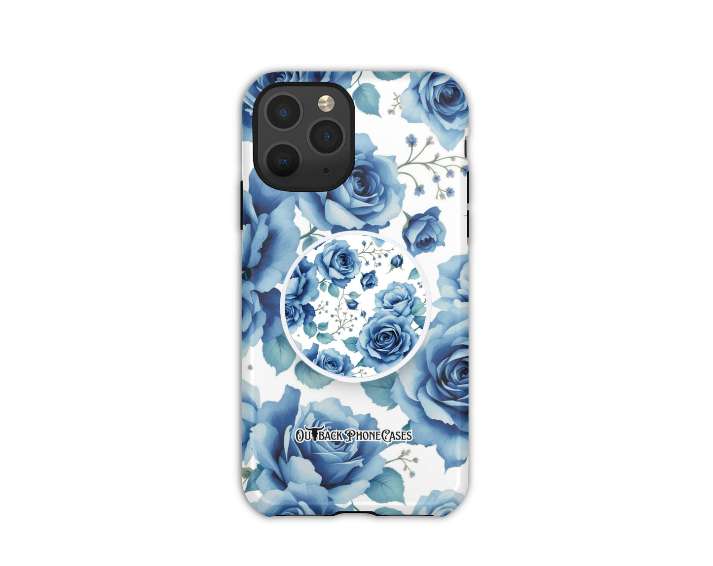 MagSafe Phone Grip - Blue Roses