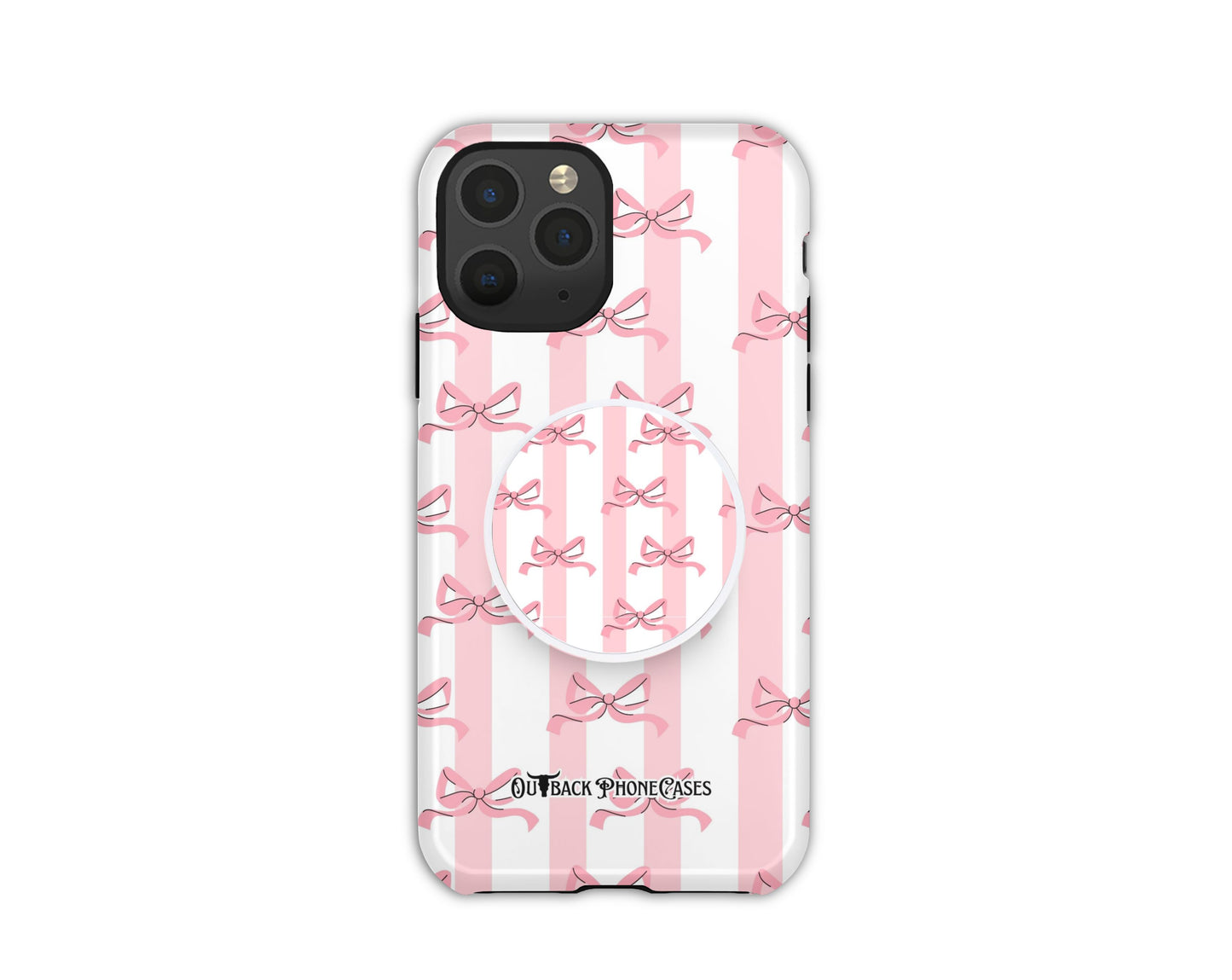 MagSafe Phone Grip - Stripe Bows