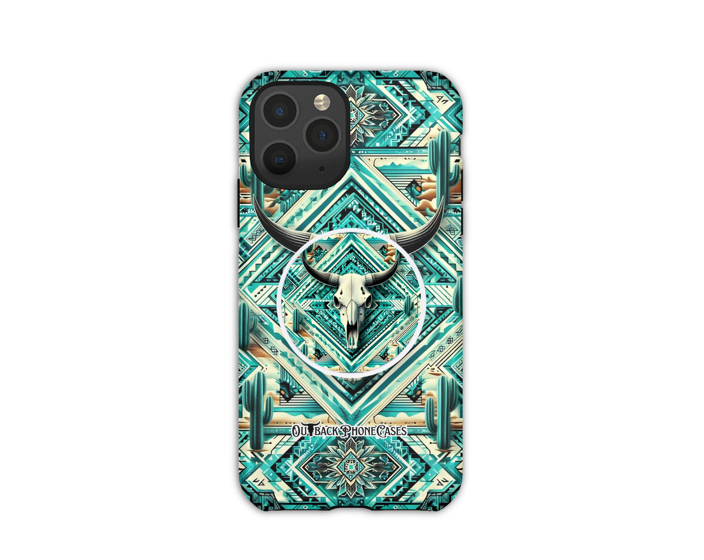 MagSafe Phone Grip - Cow Skull