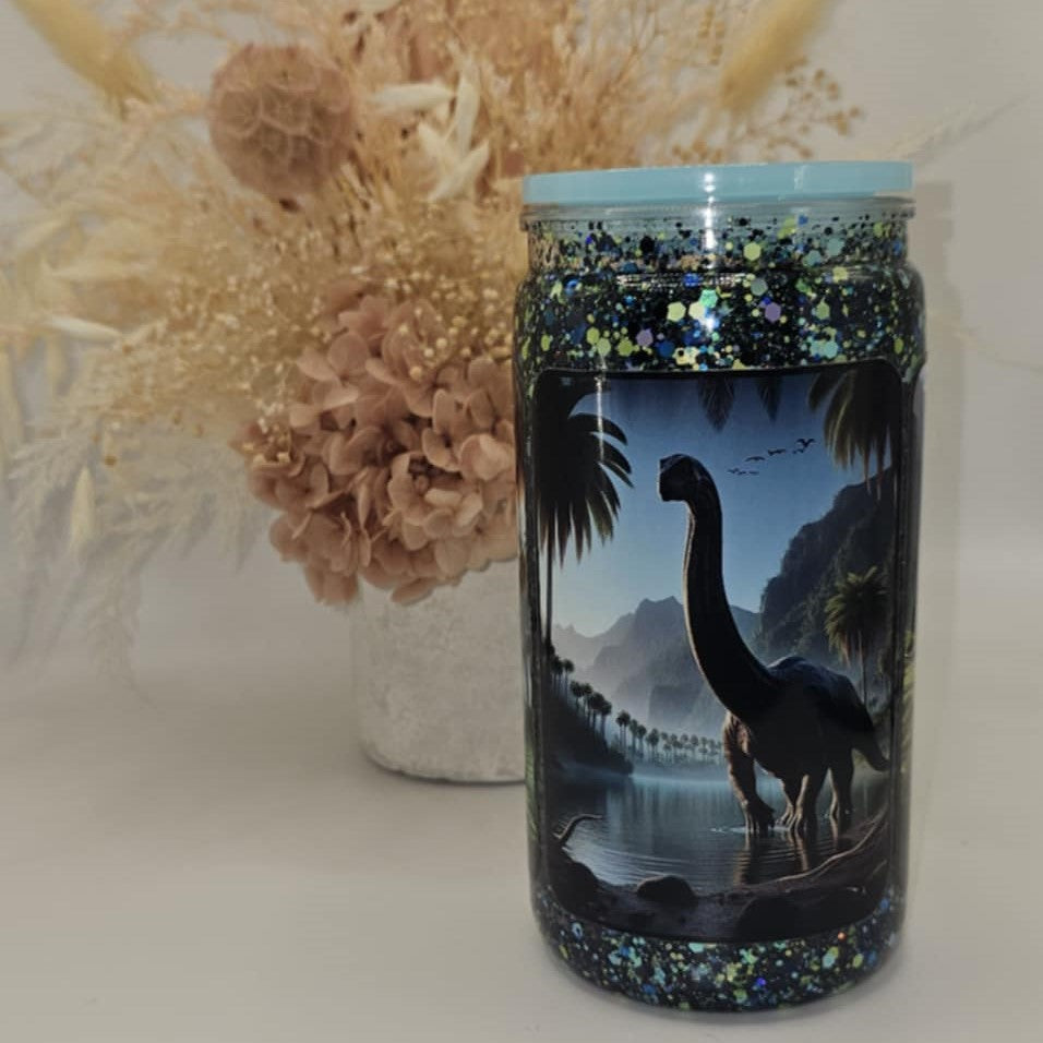 Dinosaur 16oz Acrylic Snow Globe
