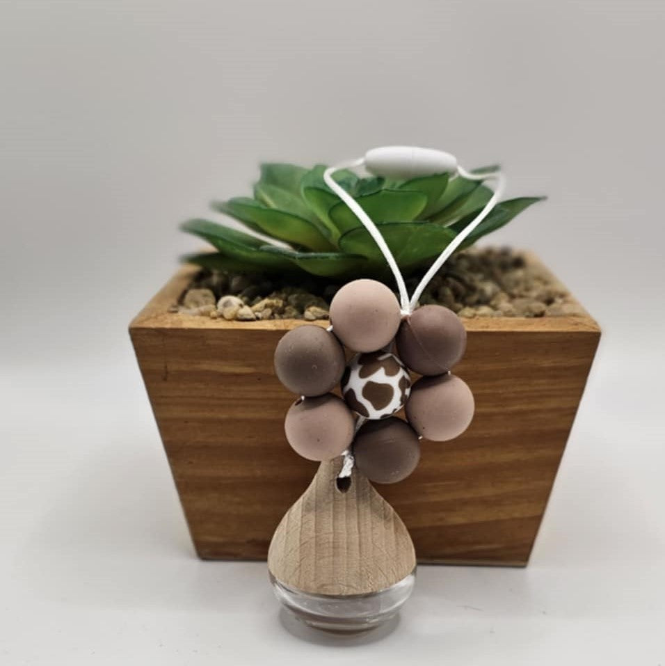 Brown Cow Print Flower Oil Diffuser
