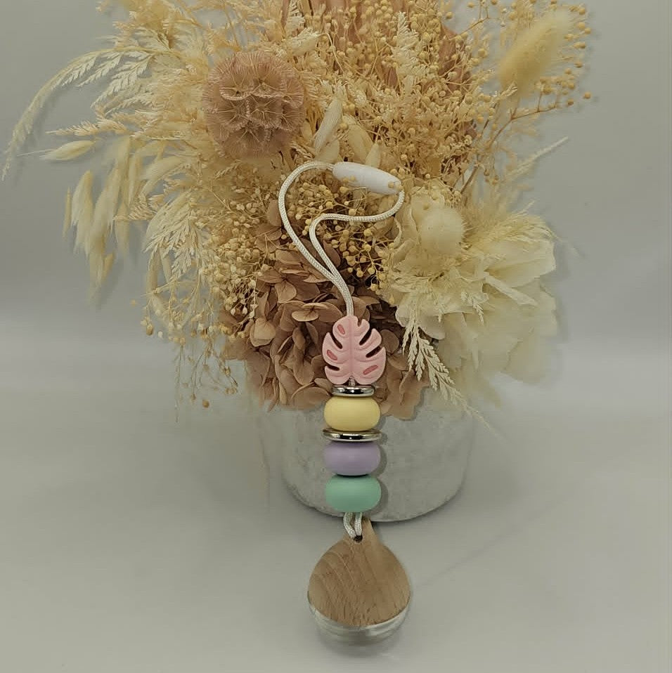 Pink Leaf Car Diffuser