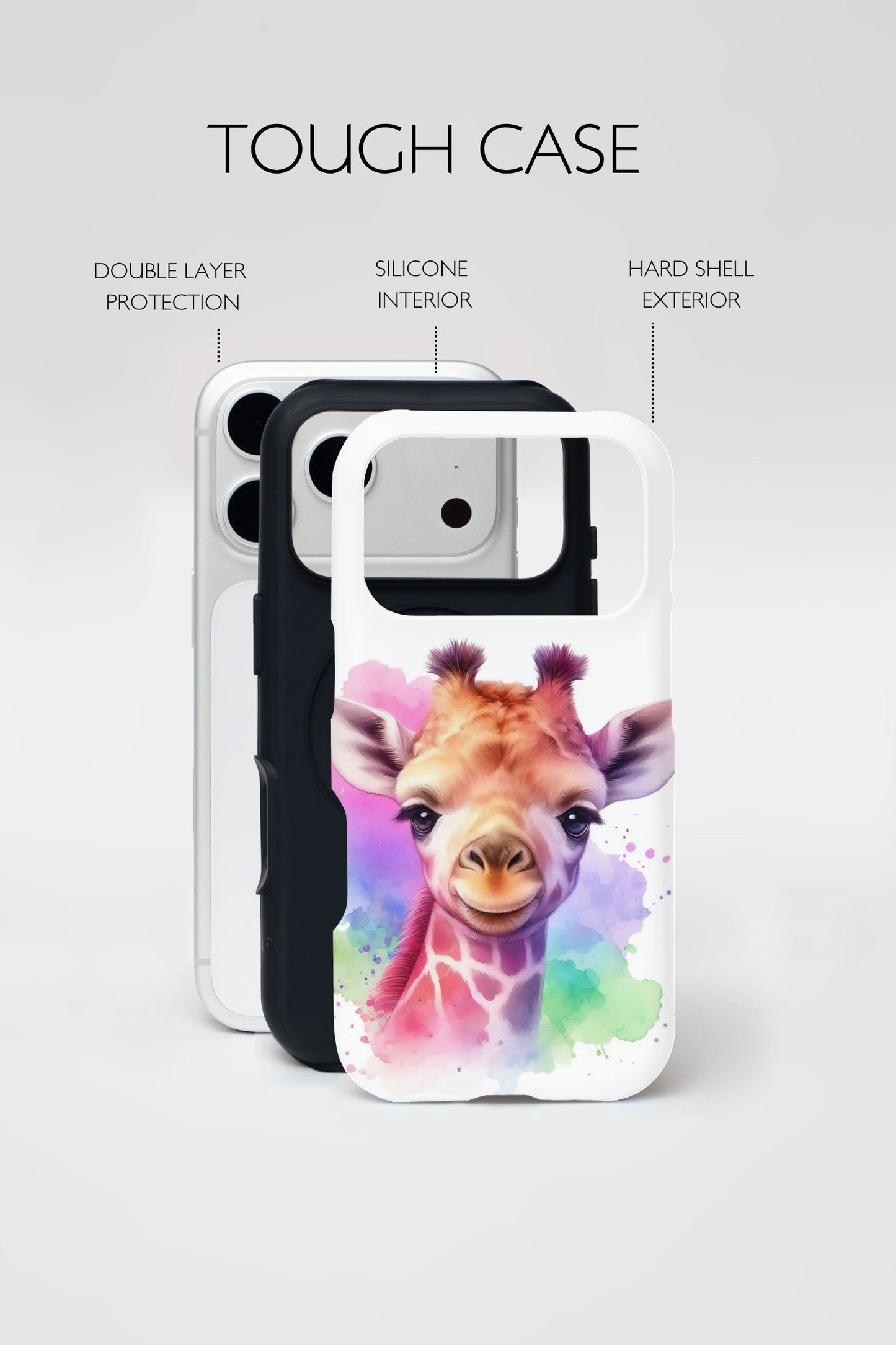 MagSafe Dual Layer Phone Case - Giraffe