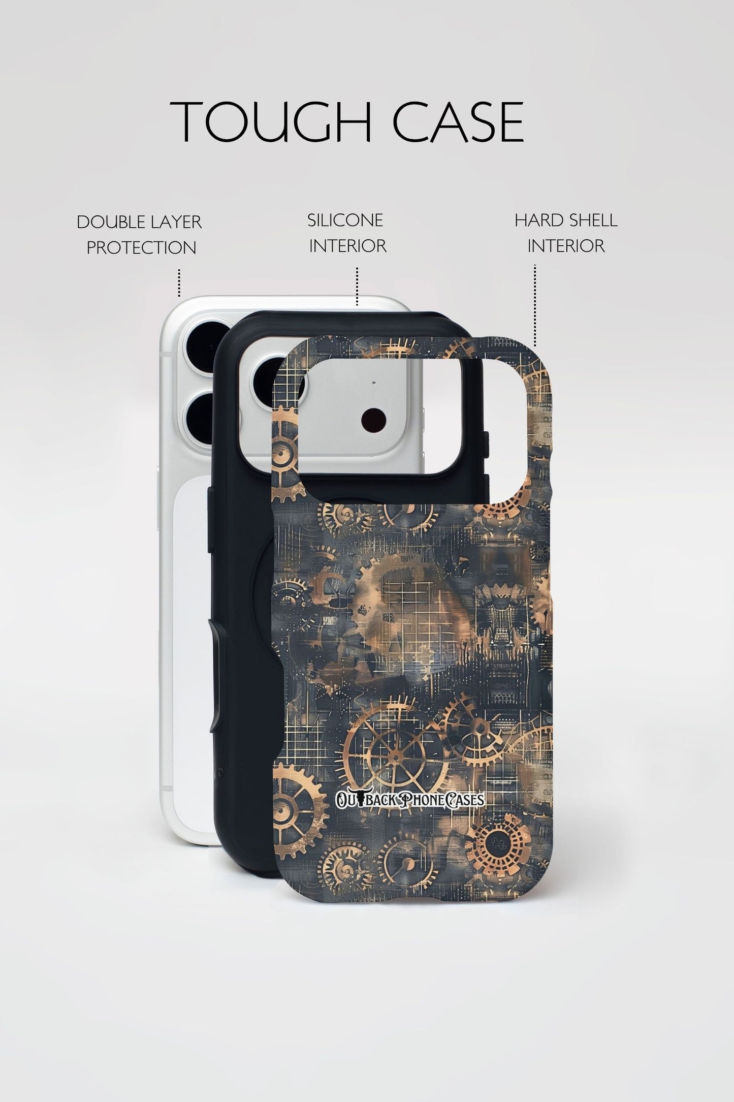 MagSafe Dual Layer Phone Case - Gears